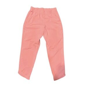 Title Nine Slaycation Tapered Pants Textured Pink Size Medium